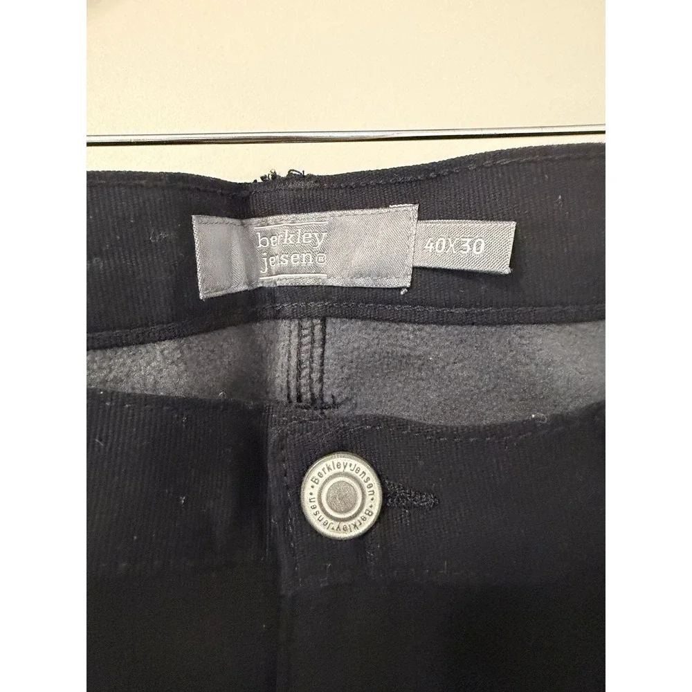 Berkley Jensen Jeans Mens 40x30 Fleece Lined Carpenter Relaxed Straight NWT